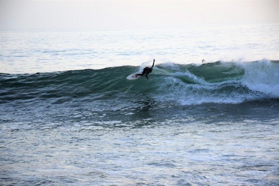 Powerful right-hand point break at Anchor Point Morocco