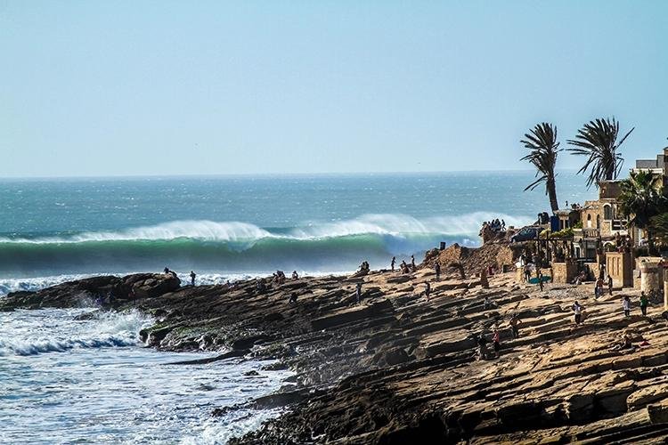 Iconic Anchor Point surf spot from the cliff