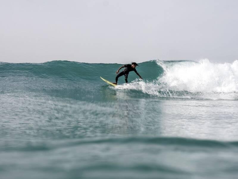 Devil's Rock surf spot with consistent beach break