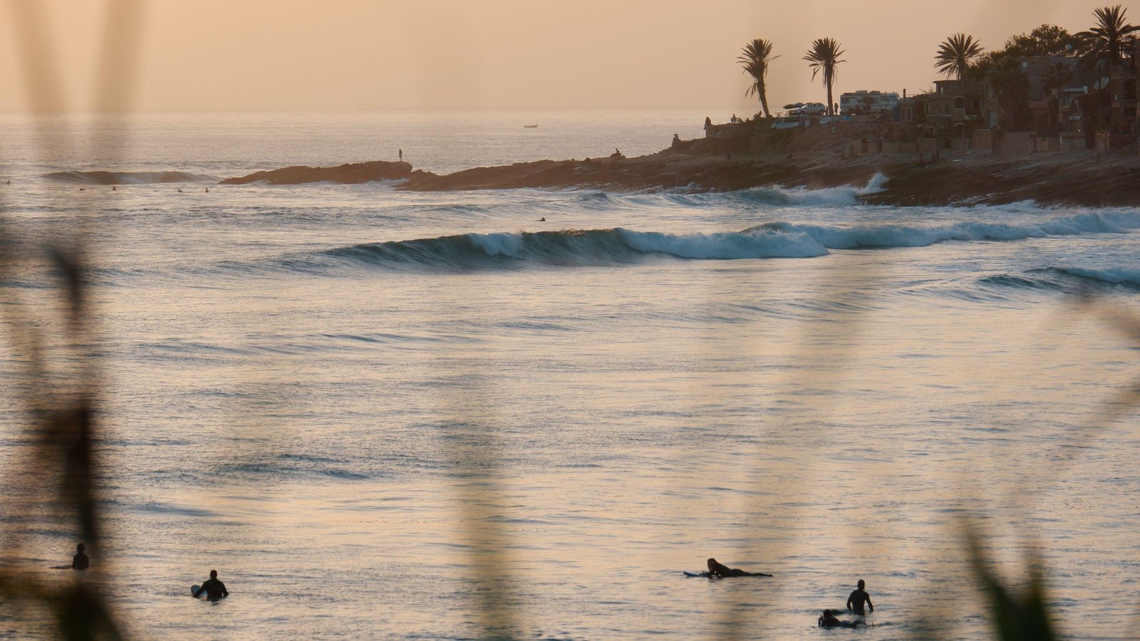Surfers at Tamraght beach